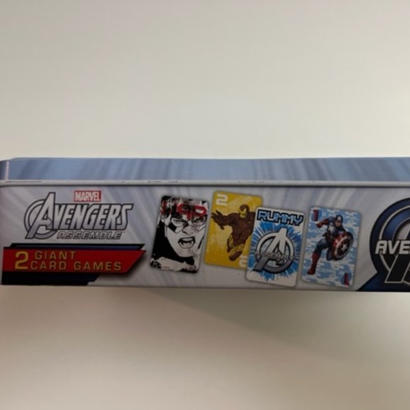 Marvel Avengers Assemble 2 Giant Card Games War and Rummy Ages 5+ Birthday 4"x6" - Picture 3 of 6